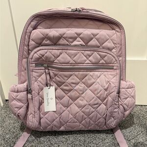 Vera Bradley XL Campus Backpack - Performance Twill, Hydrangea Pink